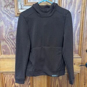 NOBULL Dark Brown High-Collar Sweatshirt
